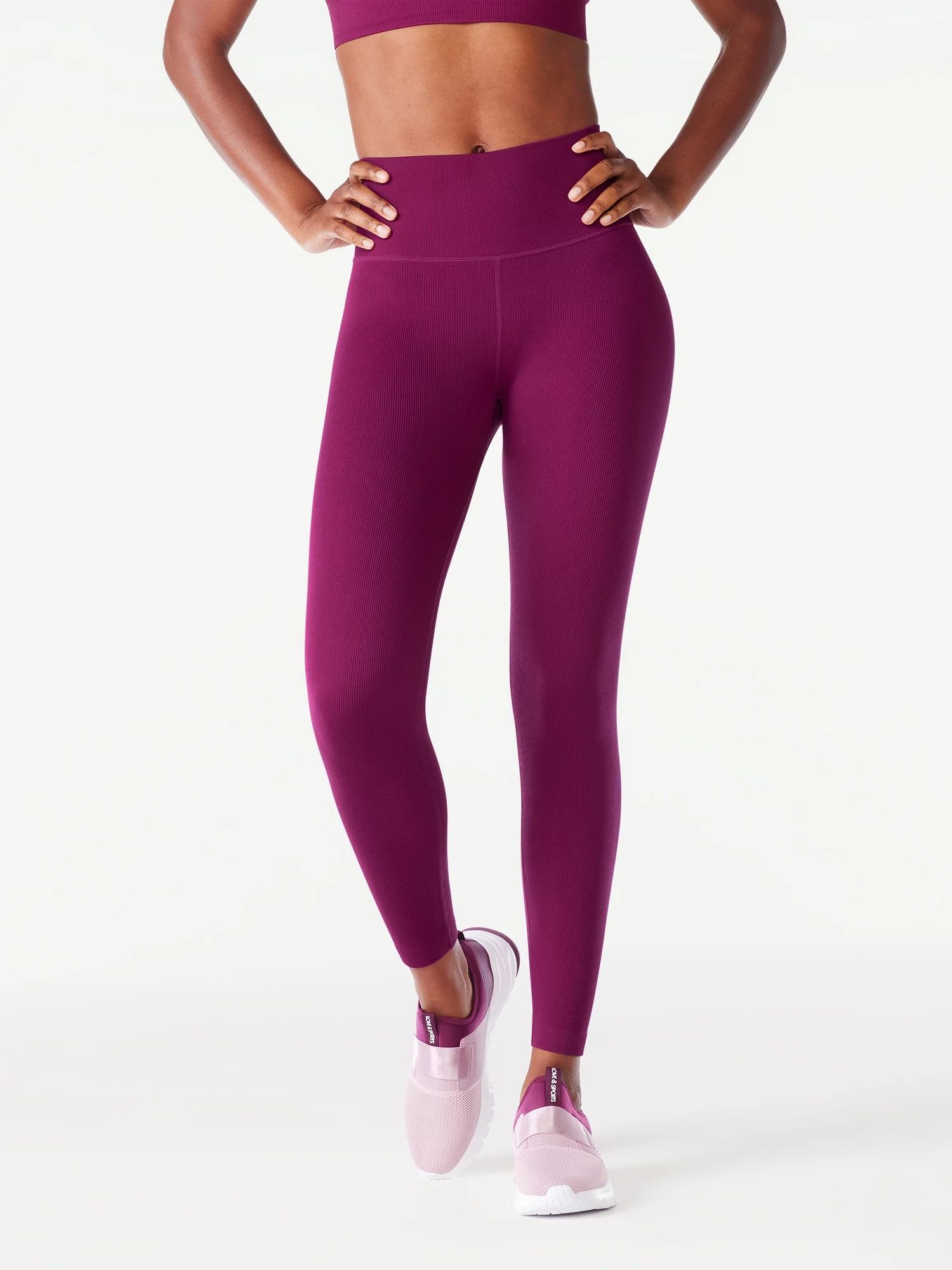 Love & Sports Women's Seamless Active 7/8 Leggings, Sizes XS-XXL - Walmart.com | Walmart (US)
