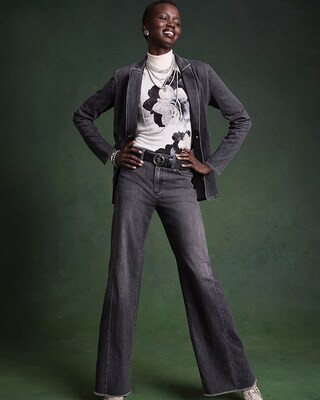 Wide Leg Frayed Hem Jeans | Chico's