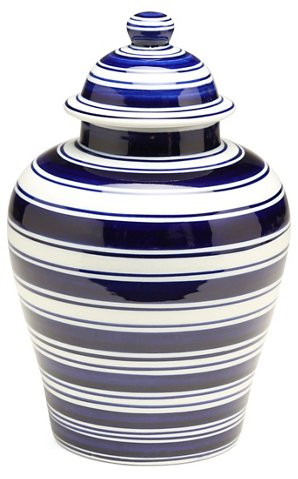 11" Soroa Classic Ginger Jar, Blue/White | One Kings Lane