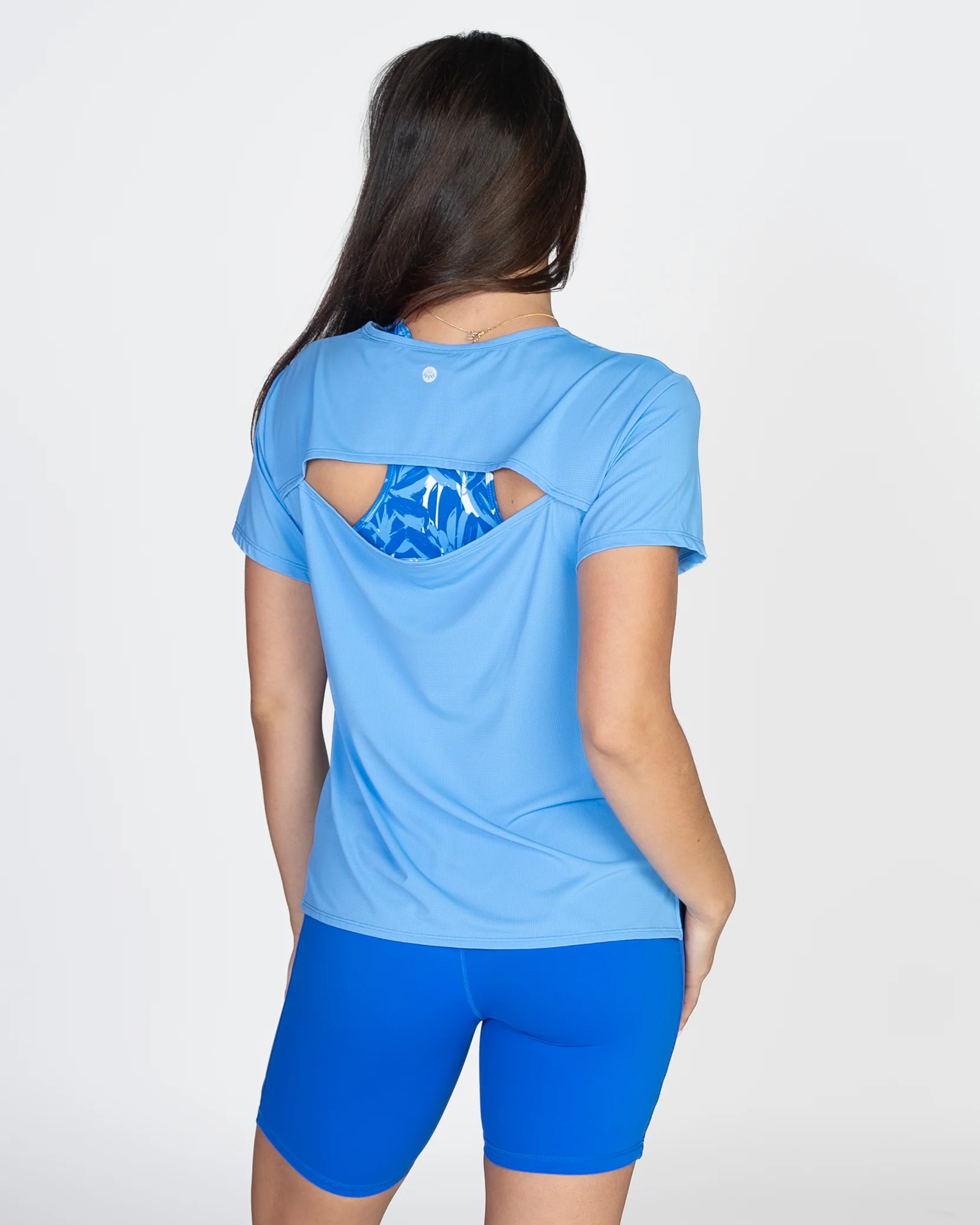 Breathetech Open Back Tee - Oasis | Senita Athletics