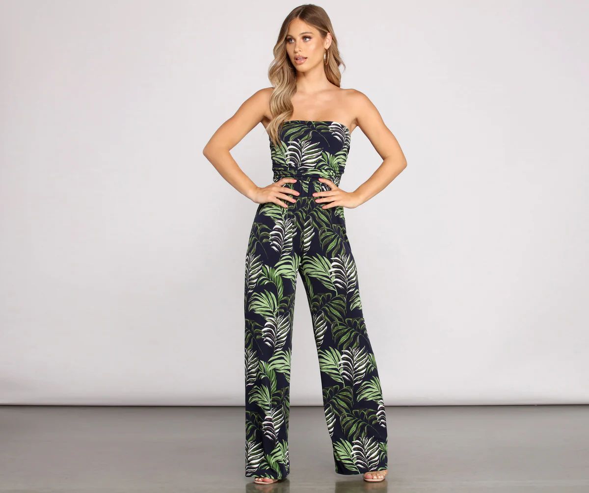 Vacay Goddess Strapless Jumpsuit | Windsor Stores