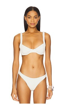 Good American Always Fit Demi Bikini Top in Cloud White001 from Revolve.com | Revolve Clothing (Global)