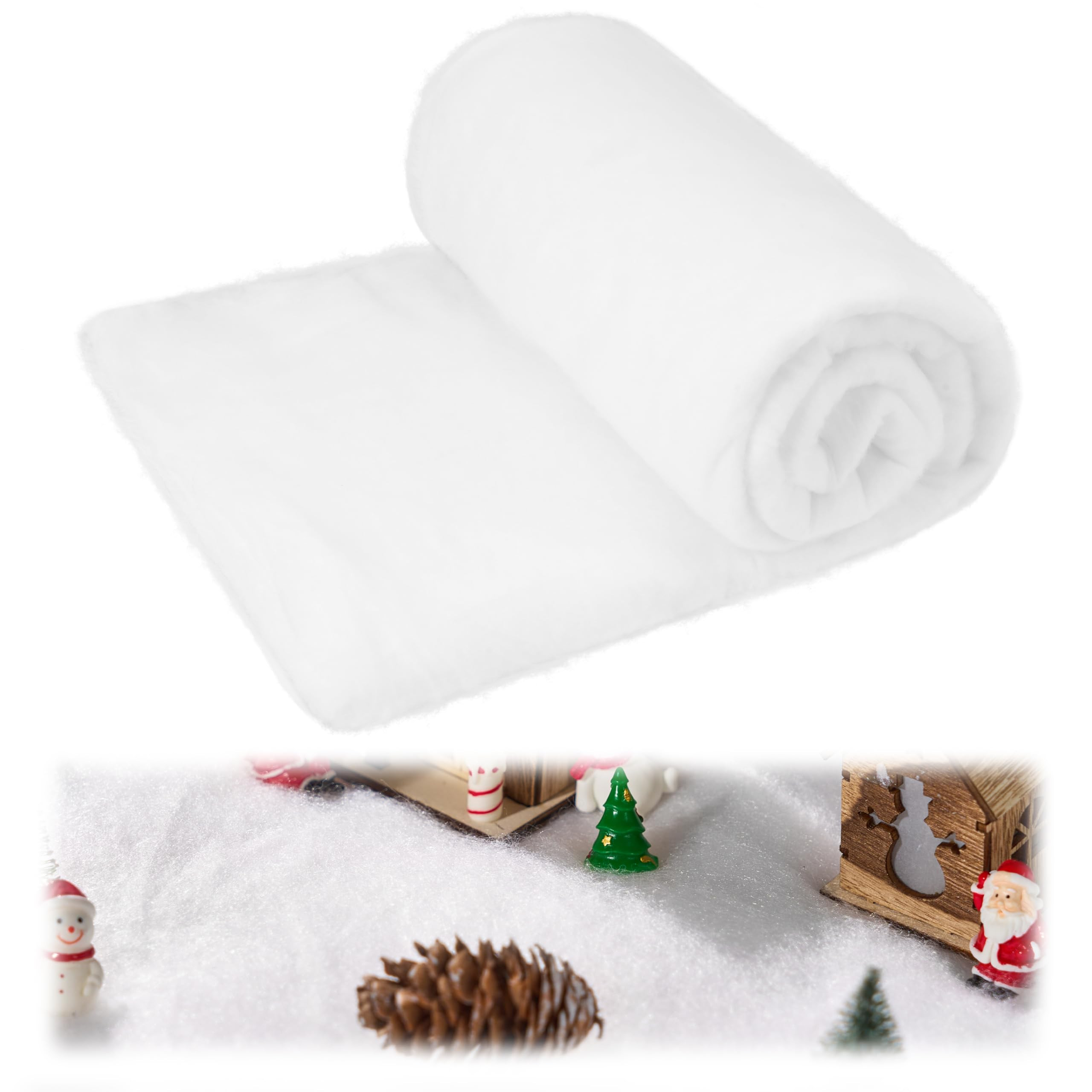 JOYIN Christmas Snow Blanket Roll (3x8 Ft,1 Pcs) for Christmas Decoration,Thick White Soft and Ar... | Amazon (US)