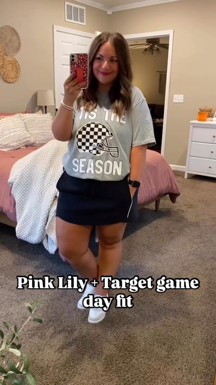Y’all know I looove dressing up for game days!!! 😍🏈🫶🏻 Sneakers & skort are Target & tee is Pink Lily.

sneakers: fit true to size // wearing a 5
skort: fits true to size // wearing a large
tee: fits true to size // wearing a large

#LTKStyleTip #LTKFindsUnder100 #LTKFindsUnder50