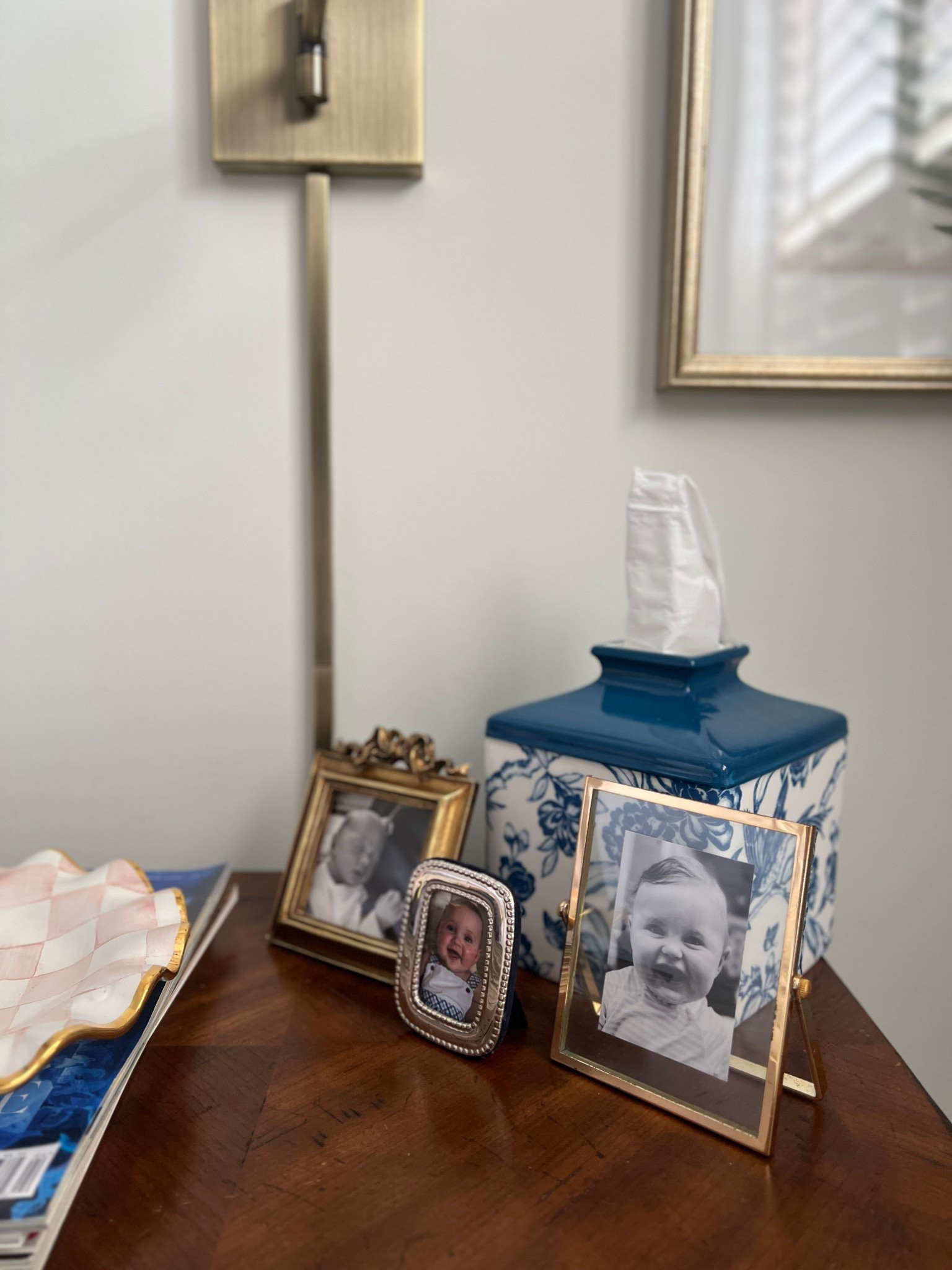 This ceramic tissue box cover is seriously so pretty

#LTKHome