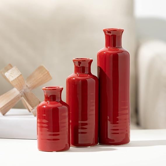 Sullivans Vase Set, Farmhouse Decor, Aesthetic Room Decor, Boho Decor, Vases for Your Kitchen, Be... | Amazon (US)