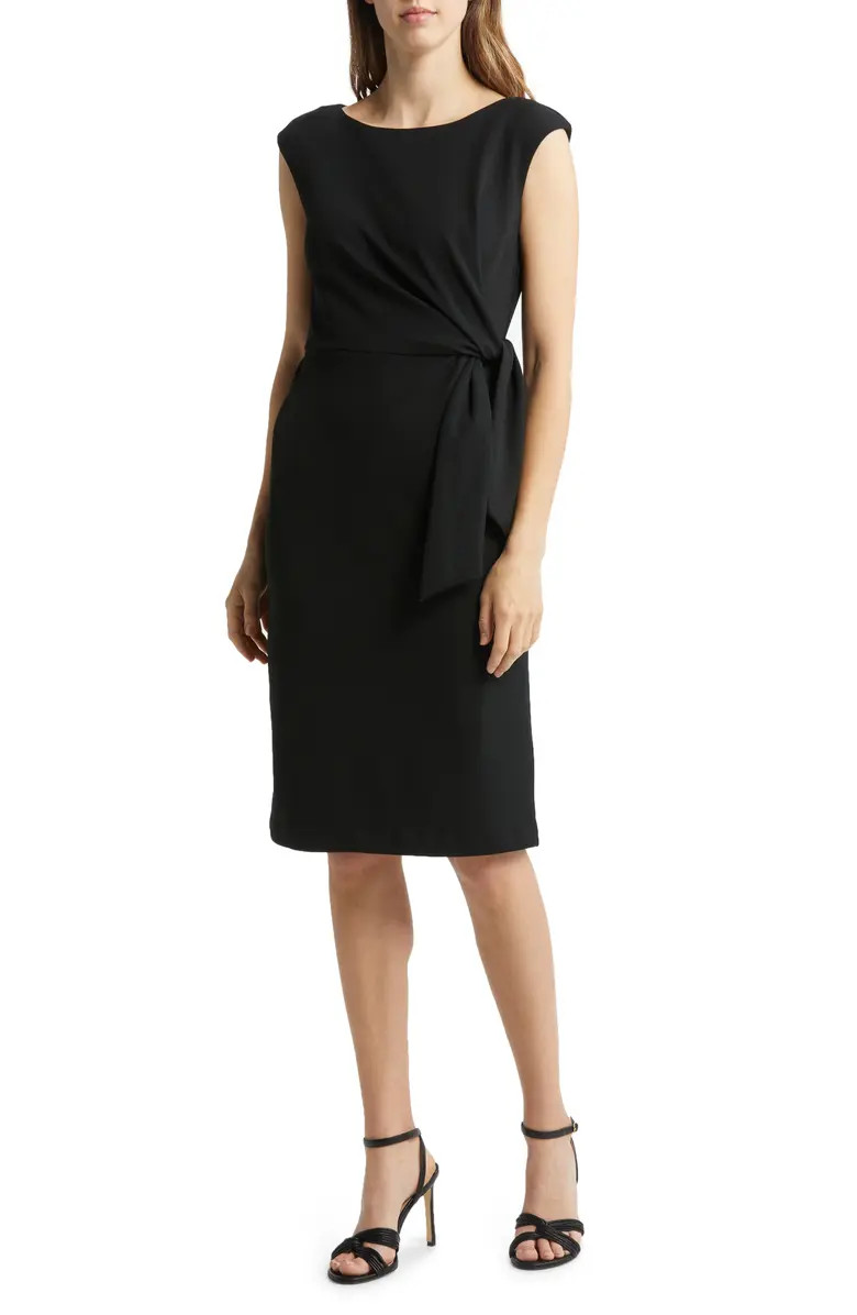 TAHARI ASL Side Tie Sheath | Nordstrom | Nordstrom