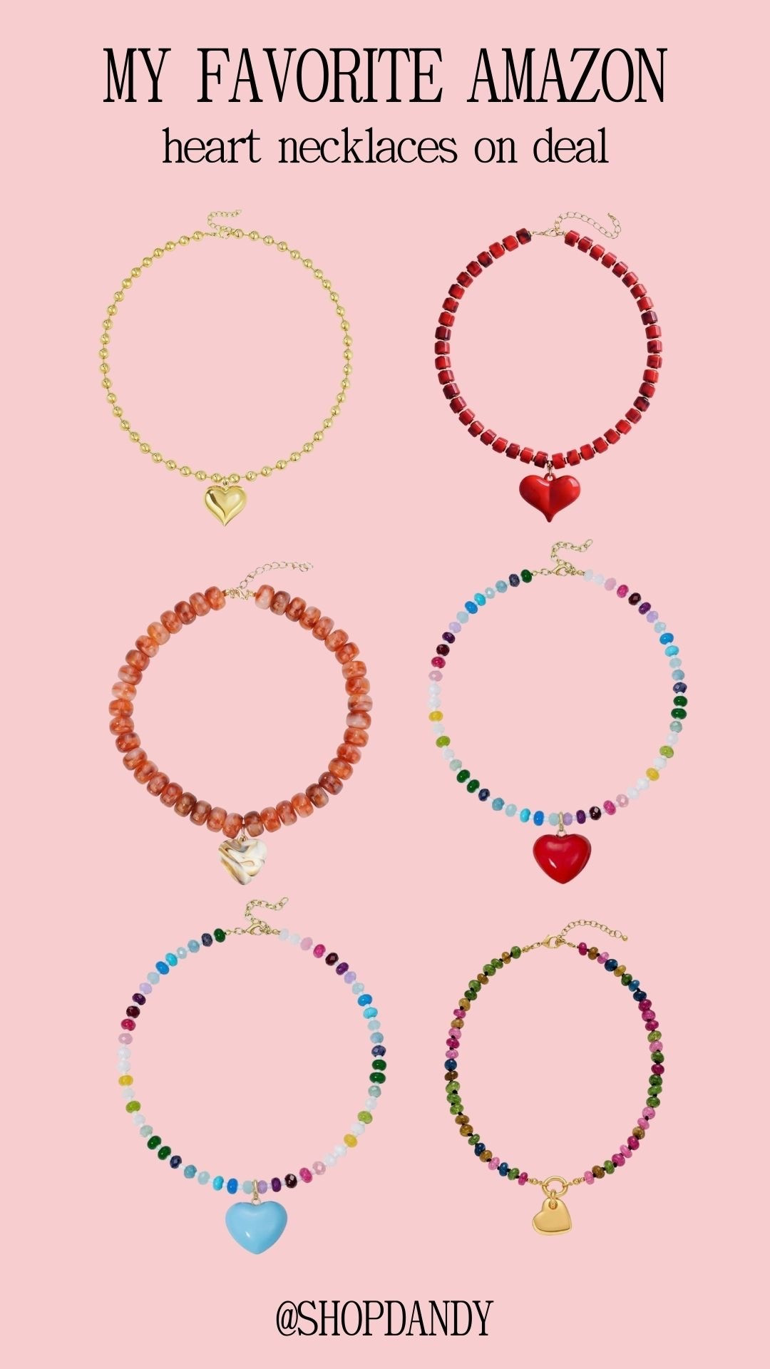 Some of my favorite heart necklaces from Amazon are on deal and would be perfect to dress up an outfit for Valentine’s Day! 

#LTKFindsUnder50 #LTKSeasonal #LTKootd