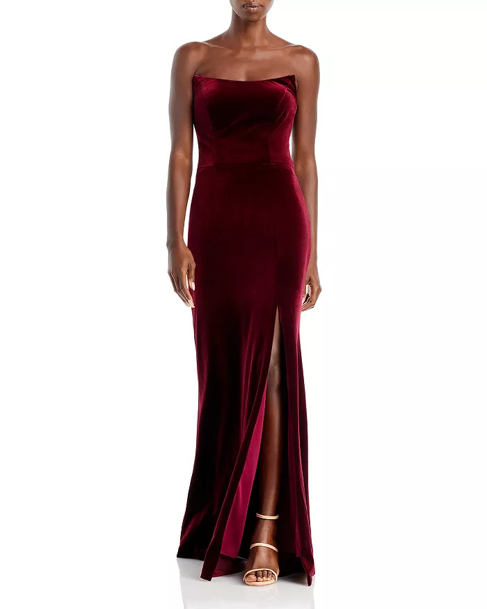 AQUA Strapless Velvet Gown - 100% Exclusive Women - Bloomingdale's | Bloomingdale's (US)