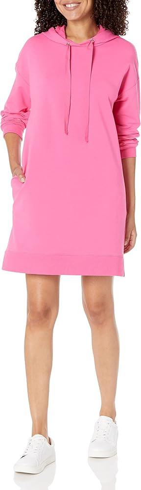 The Drop Women's Iona Long-Sleeve Hooded Mini Sweatshirt Dress | Amazon (US)