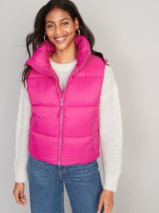 Water-Resistant Quilted Puffer Vest for Women | Old Navy (US)