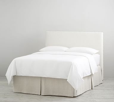 Belgian Flax Linen Bed Skirt with Side Pleats | Pottery Barn (US)