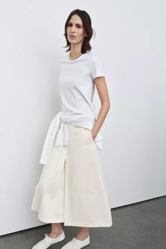 SHORT SLEEVE INTERLOCK T-SHIRT | Zara US