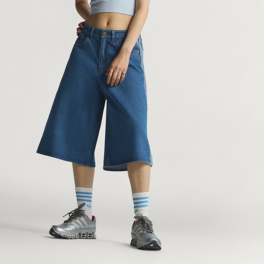 FIREBIRD JORTS DENIM Medium Vintage Denim 2 - Womens Originals Shorts | adidas (US)