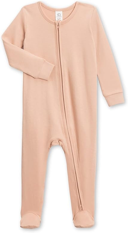 Colored Organics Baby Organic Cotton Peyton Zip Up Footed Sleeper | Amazon (US)