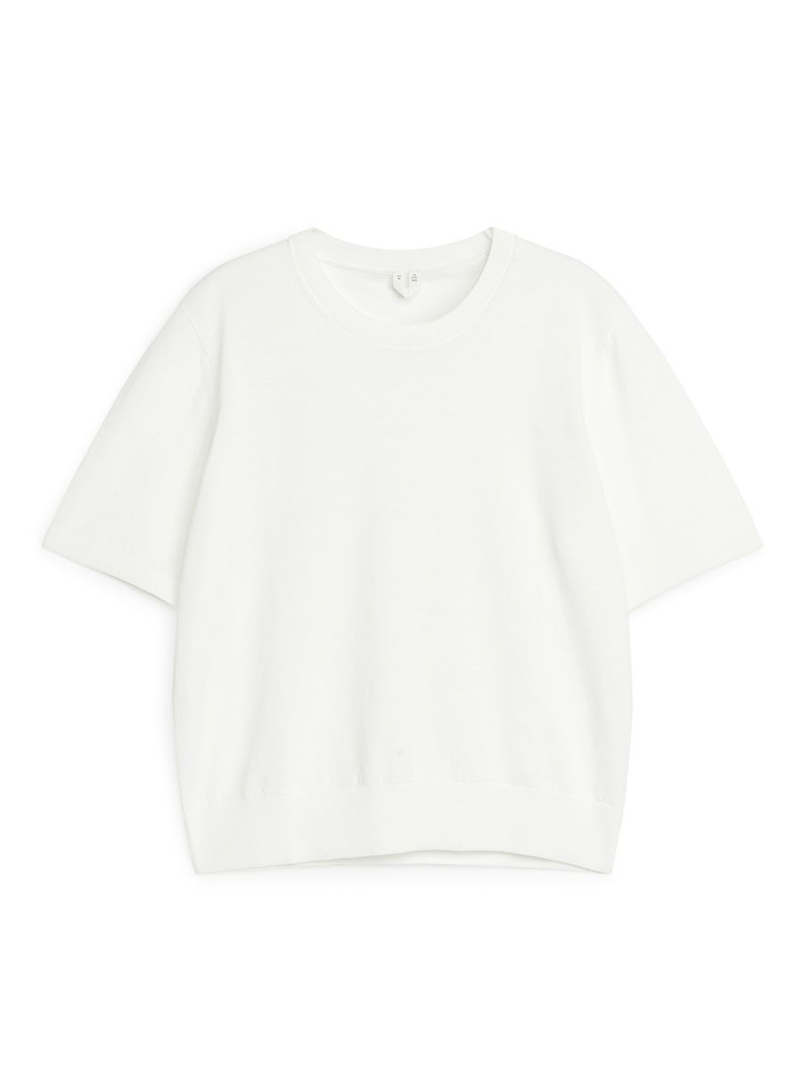 Knitted Short-Sleeved Top | ARKET (US&UK)