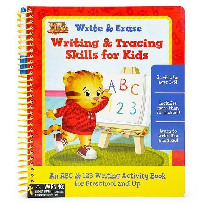 Daniel Tiger Write & Erase Writing & Tracing Skills for Kids - by  Rose Nestling (Spiral Bound) | Target