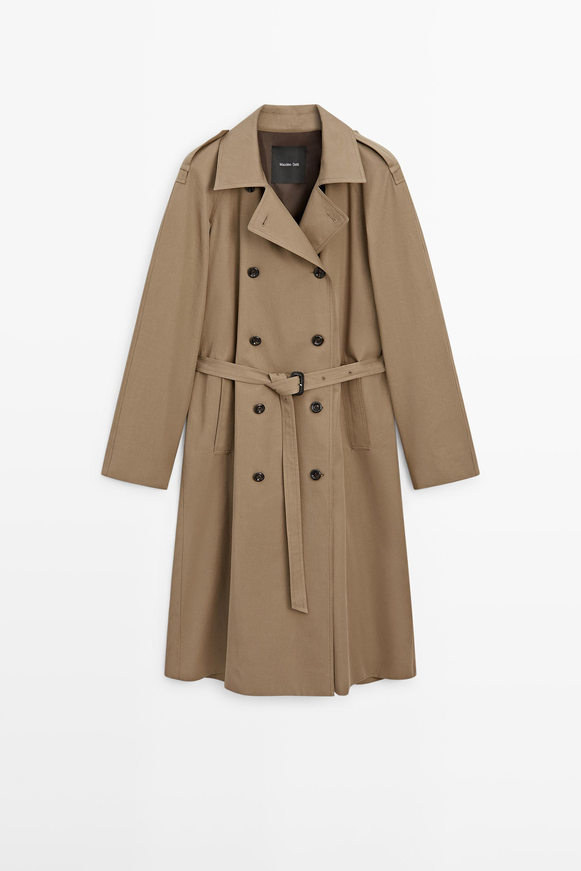 100% cotton trench coat | Massimo Dutti US