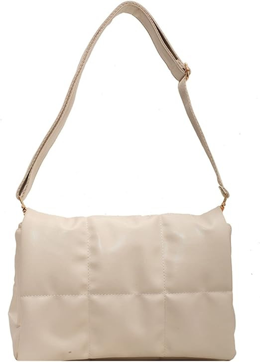 Women's Trendy Quilted Crossbody Bags Adjustable Chain Strap Cassette Puffer Padding Shoulder Bag... | Amazon (US)