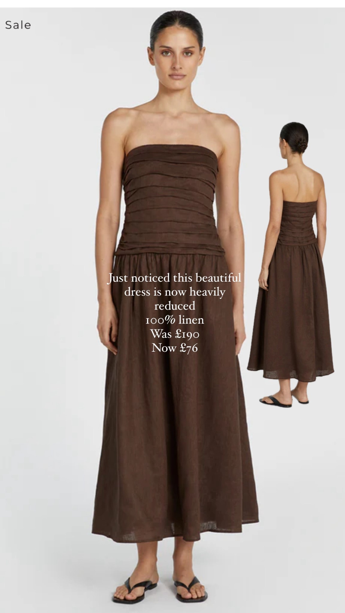 Stunning , elegant & stylish dress 
Perfect for a summer occasion … 
Holiday outfit 
Linen dress 
Brown 
Dissh 

#LTKdresses #LTKsummer #LTKsale