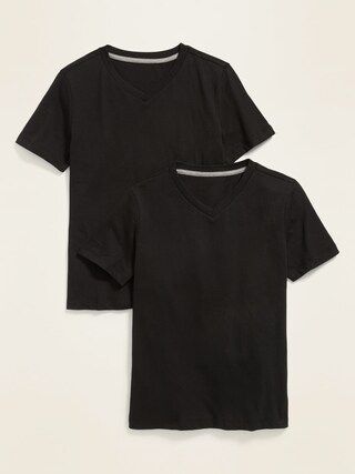 Solid-Color V-Neck T-Shirt 2-Pack For Boys | Old Navy (US)
