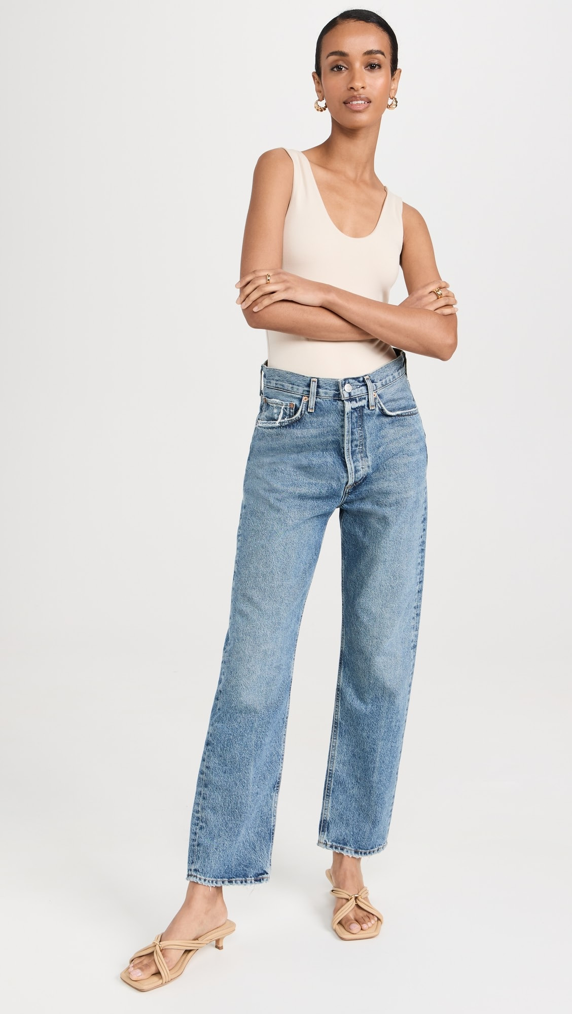 AGOLDE 90s Mid Rise Straight Jeans | Shopbop | Shopbop