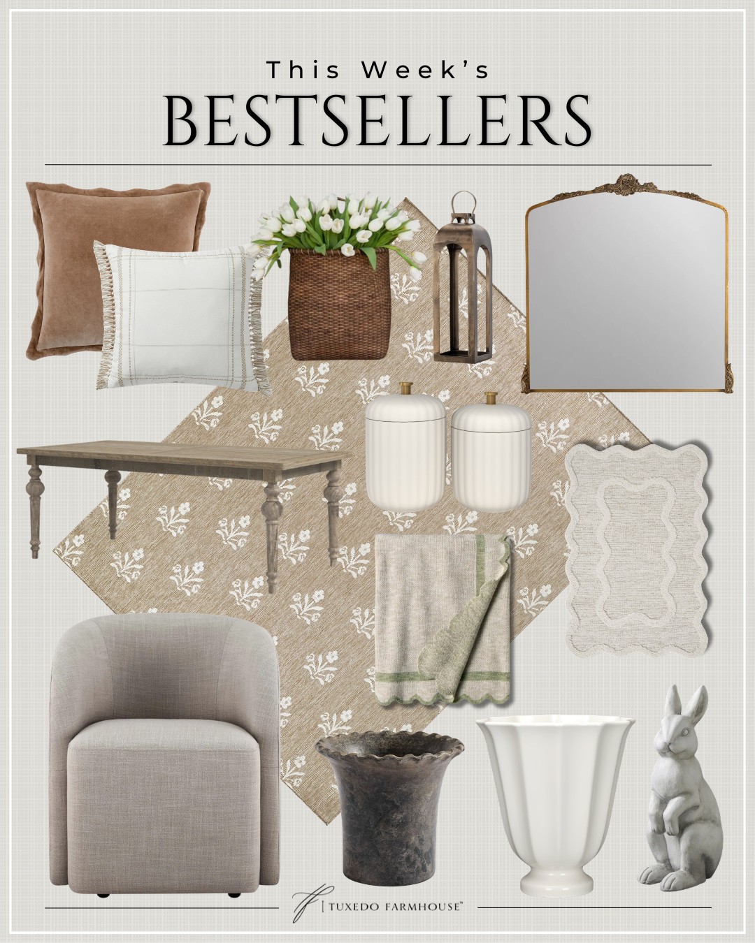 This Week's Bestsellers

Which one was your favorite?

Seasonal, home decor, accent chairs, rugs, wall art, frames, pillows, lamps, baskets, candles, books, coffee tables, ottomans, trays, bowls, consoles, accent tables
 

 #LTKSeasonal #LTKHome #LTKSaleAlert