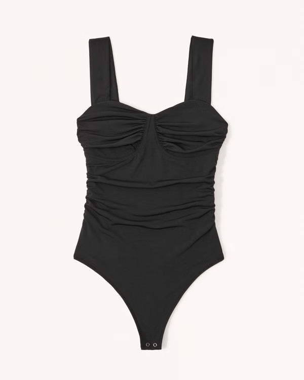 Women's Seamless Fabric Draped Bodysuit | Women's Tops | Abercrombie.com | Abercrombie & Fitch (US)