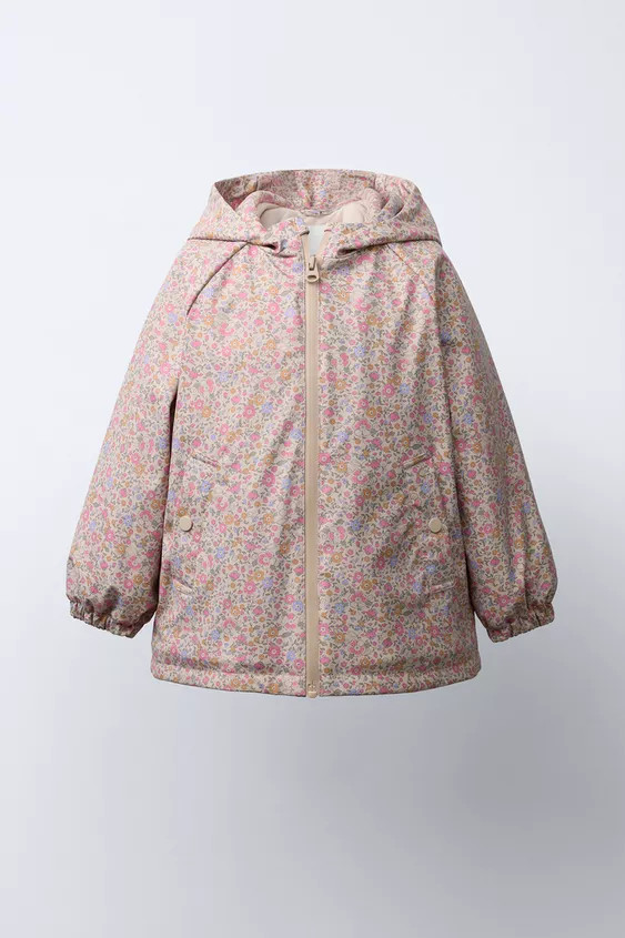 RUBBERISED WATER-RESISTANT PRINTED RAINCOAT | Zara UK
