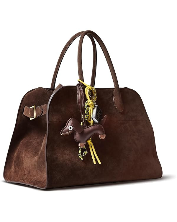 Purely Hand-Sewn Luxury Faux Suede Leather Tote Bag, HOBO bag, Purse for women, Travel Handbag wi... | Amazon (US)