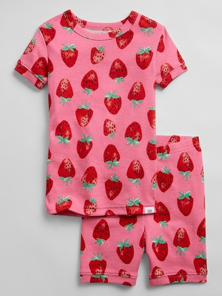 babyGap 100% Organic Cotton Strawberry PJ Set | Gap Factory