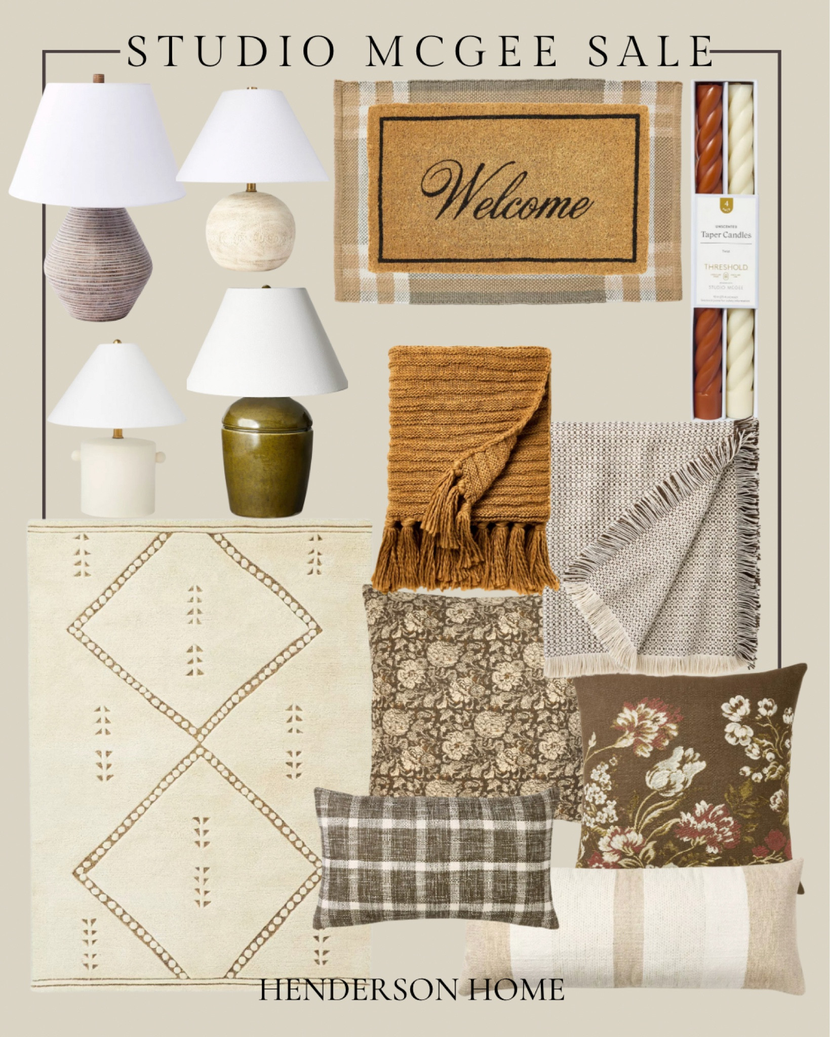 Major Studio McGee sale on everything !

Area rugs, table lamps, door mats, layered door mats, fall throw pillows. Neutral throw pillows. Fall throws 

#LTKSeasonal #LTKHome #LTKFallSale