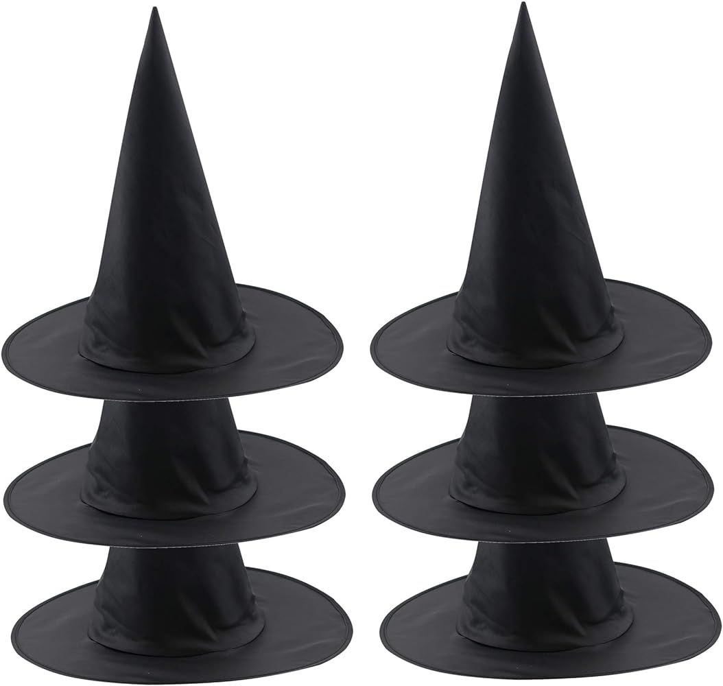 Bestjybt Thin Lightweight Halloween Witch Hat for Party Masquerade Cosplay Costume Accessory Dail... | Amazon (US)