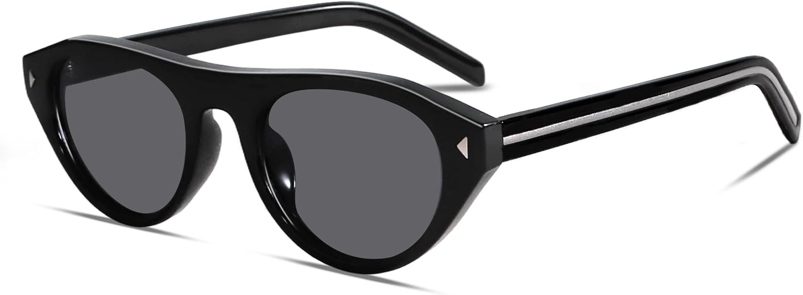 TYA Retro Oval Sunglasses for Women Men Trendy Narrow Shades Vintage Cateye UV400 Protection Sunn... | Amazon (US)