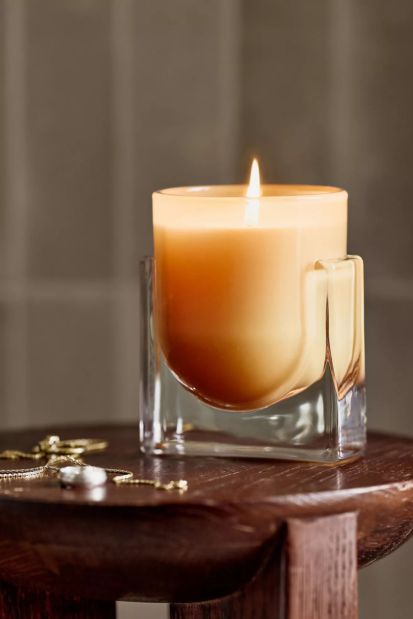 Found Notes Woody Incense & Amber Glass Candle | Anthropologie (US)