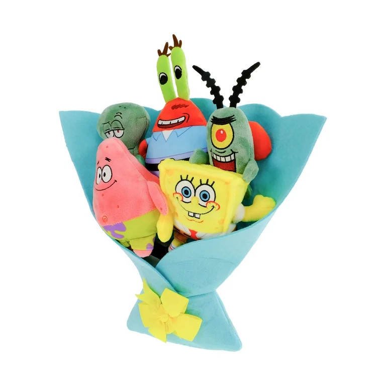 Spongebob Bikini Botoms Friends Valentines Plush Bouquet | Walmart (US)