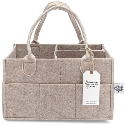 Parker Baby Co. Felt Diaper Caddy Regular - Oatmeal | Target
