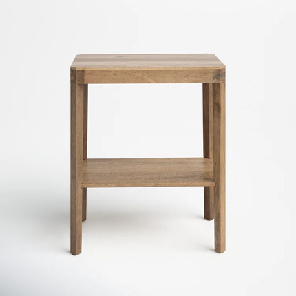 Ardentown Solid Wood Side Table with Storage