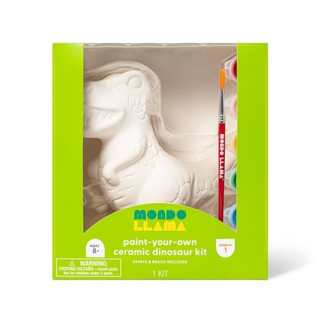 Paint-Your-Own Ceramic Dinosaur Craft Kit - Mondo Llama™ | Target