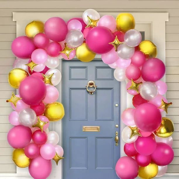 Packed Party "Think Pink" 20 FT Balloon Garland Kit - Walmart.com | Walmart (US)