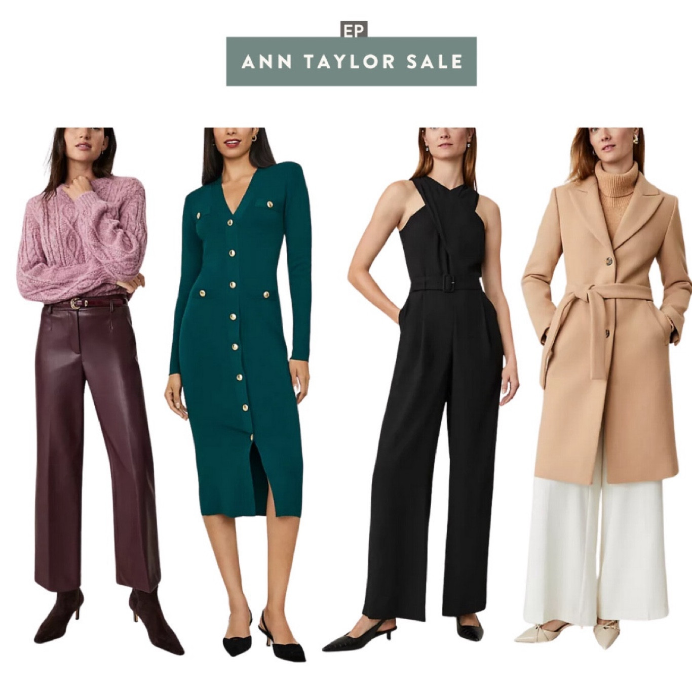 Ann Taylor cyber week sale! 50% off everything when you log into your account (free to signup)

Sharing a few petite friendly winter coats, workwear, holiday occasion outfits 

#LTKHoliday #LTKCyberWeek #LTKWorkwear