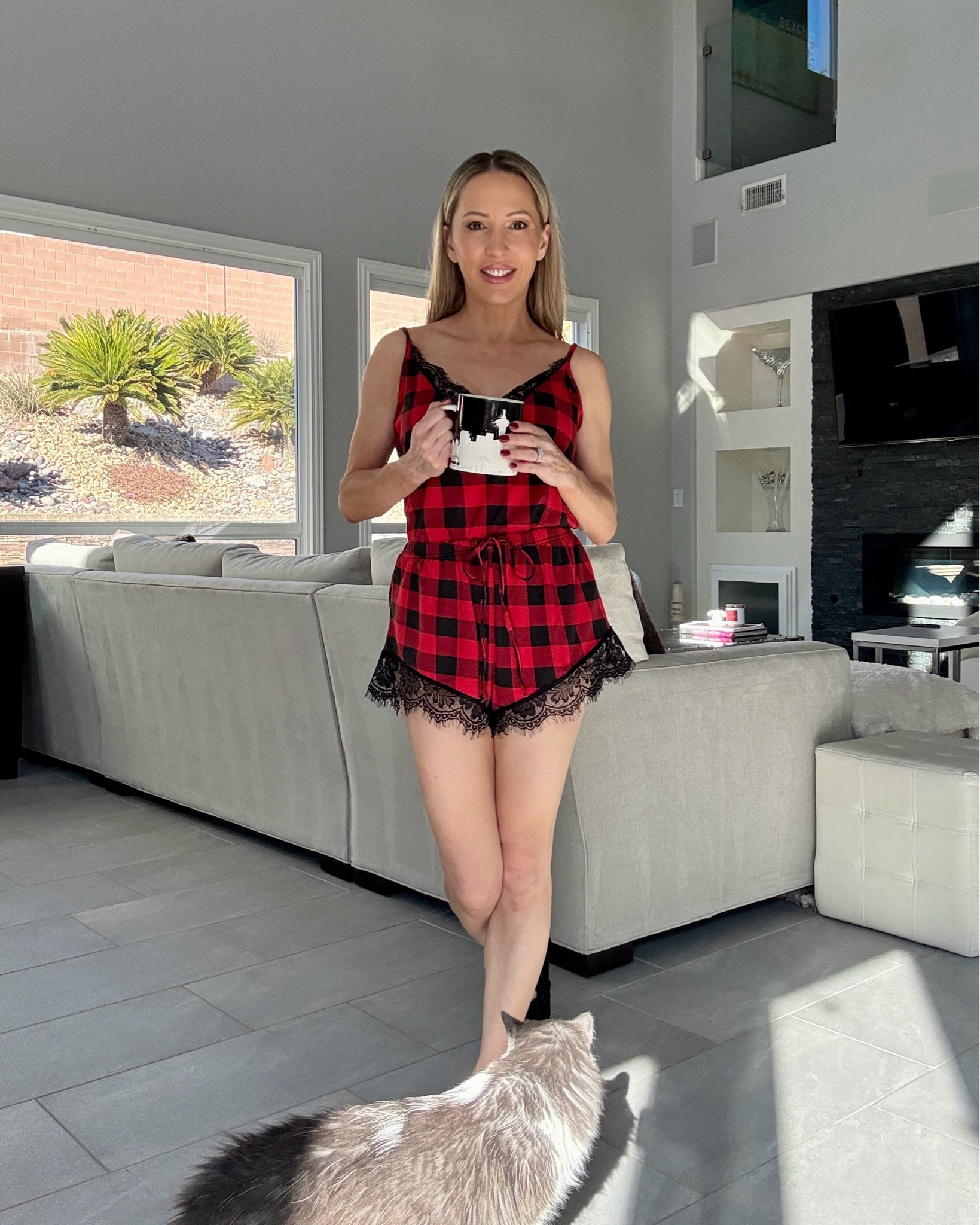 What are you wearing Christmas morning? If you’re looking for a super cute, soft plaid PJ set for the holidays this is it! This PJ shorts set is super soft, has an adjustable drawstring elasticated waist & adjustable strap for those of us with short or long torsos. Get it or gift it 🎁 

#LTKFindsUnder50 #LTKHoliday #LTKGiftGuide