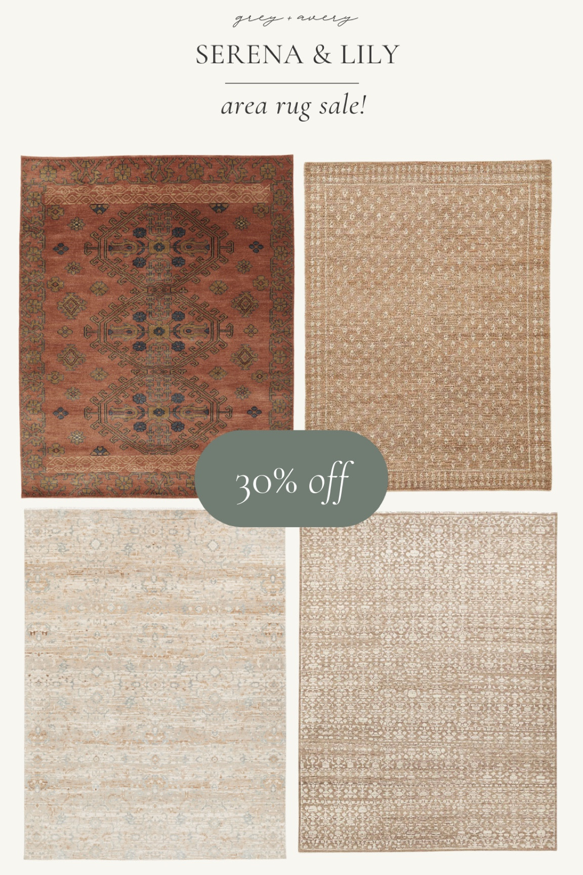 Sale alert! Area rug sale, hand knotted rugs, neutral area rug, red area rug, vintage look area rug. Serena & Lily.

#LTKsalealert #LTKhome