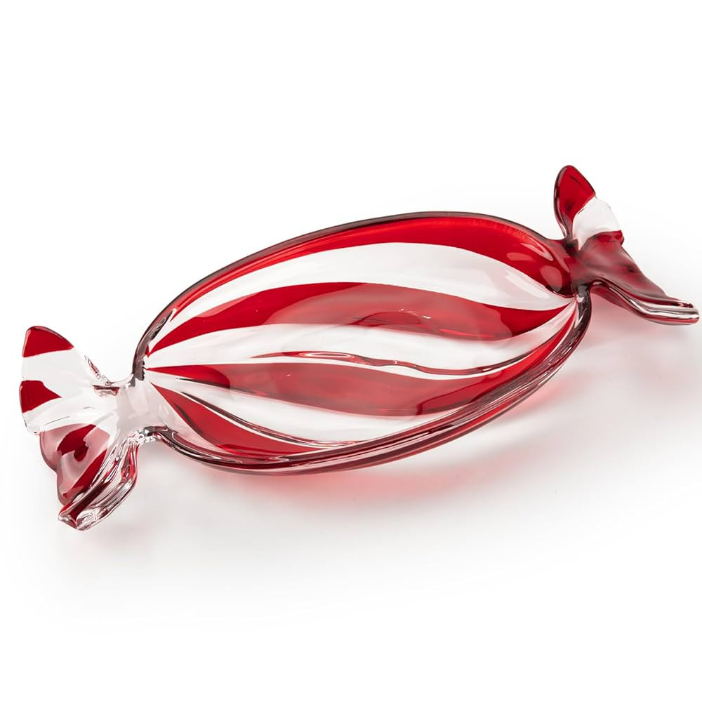 Christmas Platter Dish, Glass Candy Platter Serving Dessert Plates Christmas Dinnerware Tray Deco... | Amazon (CA)