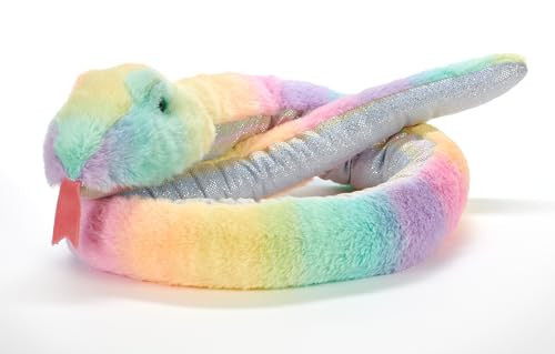 The Petting Zoo Snake Stuffed Animal Plushie, Ombrez Zoo Animals, Rainbow Snake Plush Toy 54 inches | Amazon (US)