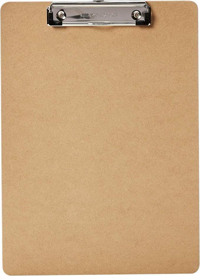 Amazon Basics Hardboard Office Clipboard - 6-Pack | Amazon (US)