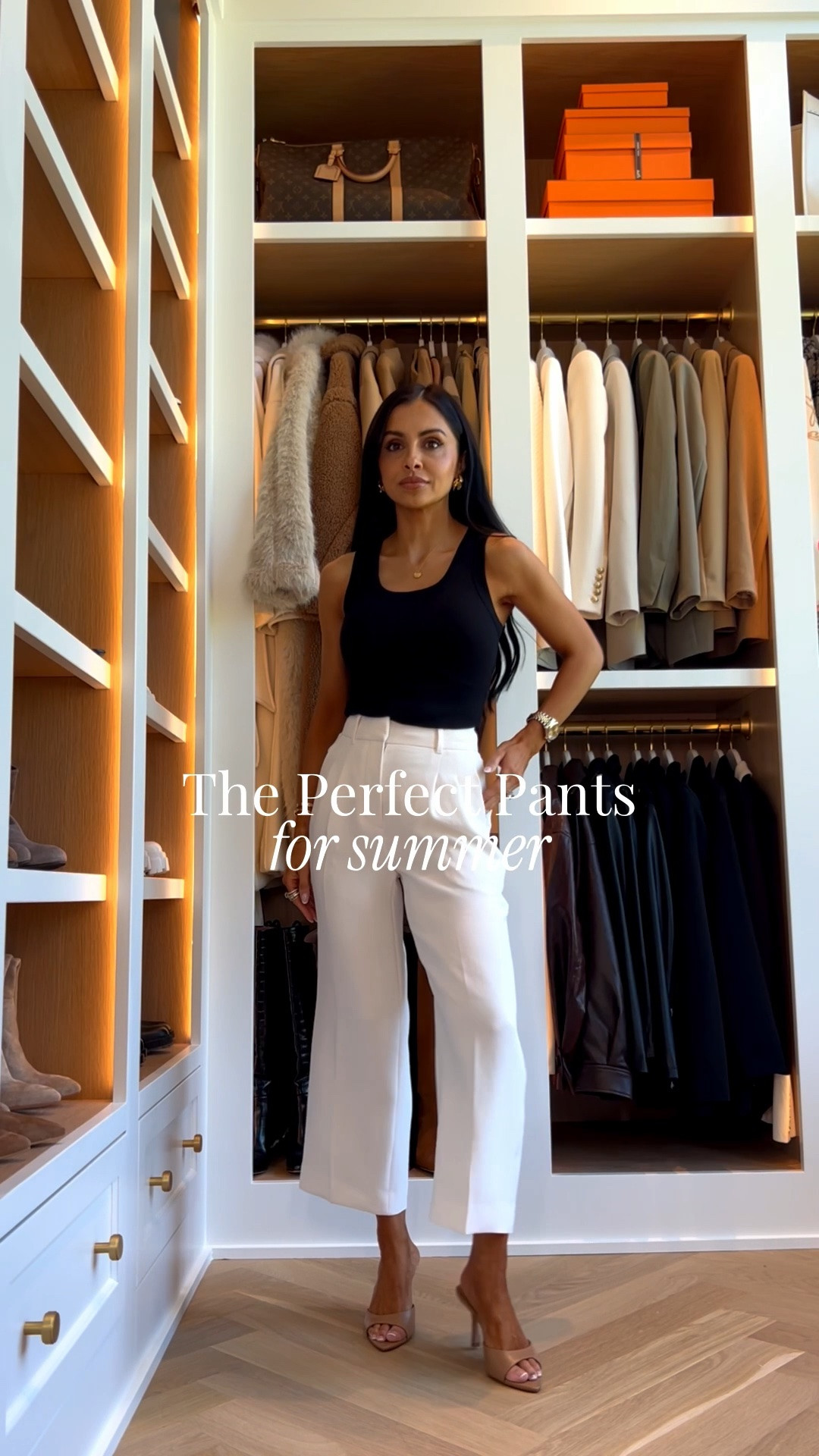 The perfect pants for summer / summer workwear / chic summer outfit 
Aritzia effortless cropped pants wearing a 00
Aritzia black tank wearing an XXS
Amazon bag that looks like Celine

#LTKOver40 #LTKmomlife #LTKootd