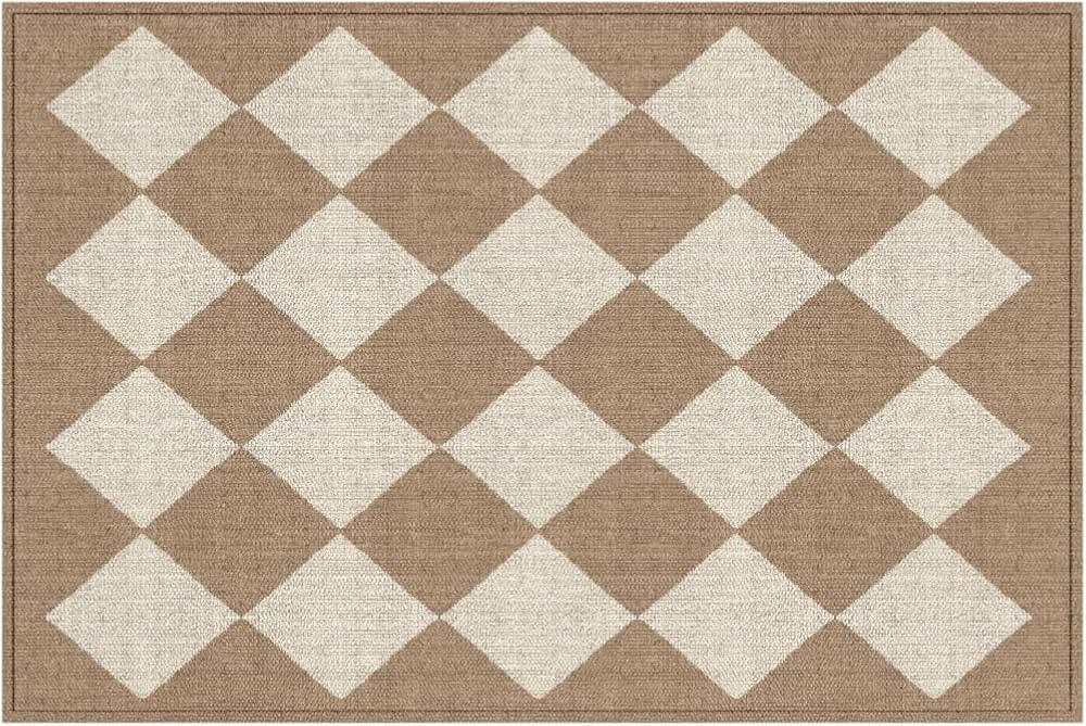 Vinyl Rug | Charlie 057813UH | Vinyl Floor Mat | Decorative, Vintage, Waterproof, Eco-Friendly, N... | Amazon (US)