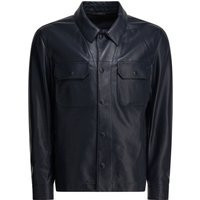 Tom Ford Leather Overshirt Jacket | Balardi (US & Canada)