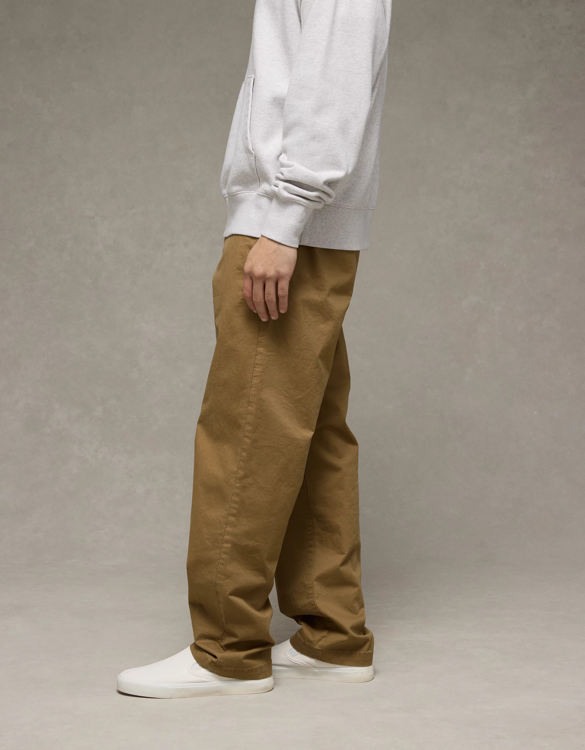 AE Flex Loose Lived-In Khaki Pant | American Eagle Outfitters (US & CA)